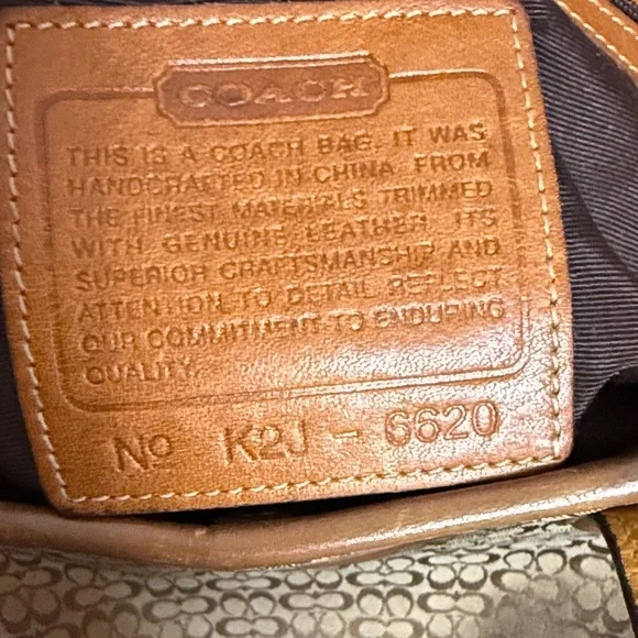 Coach Tan and Camel Brown Leather Handbag - Picture 9 of 15